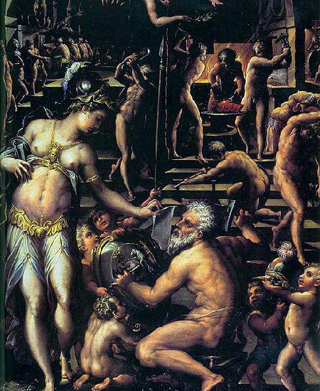 Giorgio Vasari Vulcans Forge oil painting image